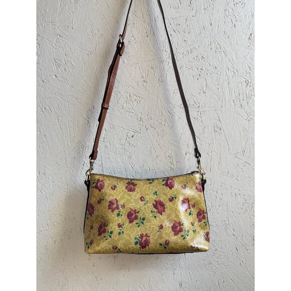 PATRICIA NASH Betta floral leather shoulder crossbody bag -Western Lace (Defect) - Picture 6 of 12